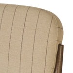 Featuring Esther Lavon Flint Bar + Counter Stool by Four Hands at Amethyst Home. Modern materials place an updated twist on the traditional bar stool. Linen/cotton blend cushioning features a faint pinstripe for a unique-while-versatile look. Simply framed by brown oak and perfect in pairs or multiples. Overall Dimensions: Counter:
21.25"w x 24.25"d x 4. Amethyst Home provides interior design, new home construction design consulting, vintage area rugs, and lighting in the Winter Garden metro area.