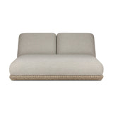 Play with contrast — in shape, material and proportion. Generous, sink-in cushioning sits atop a small, tapered woven plinth base, with structured upholstery with heavy texture inviting a comfortable sit on this outdoor chaise. Cover or store indoors during inclement weather and when not in use. Amethyst Home provides interior design, new home construction design consulting, vintage area rugs, and lighting in the Newport Beach metro area.