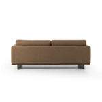 Classic goes contemporary. A brown-finished parawood base supports low, deep seating of high-performance fabric, with track arms for a clean touch.As fans of clean design at Amethyst, we love the warm modern inspired Everly Sofa - Antwerp Cafe. This item pairs well with other brands such as Four Hands and is perfect for minimalist homes Amethyst Home provides interior design, new home construction design consulting, vintage area rugs, and lighting in the Los Angeles metro area.