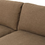 Classic goes contemporary. A brown-finished parawood base supports low, deep seating of high-performance fabric, with track arms for a clean touch.As fans of clean design at Amethyst, we love the warm modern inspired Everly Sofa - Antwerp Cafe. This item pairs well with other brands such as Four Hands and is perfect for minimalist homes Amethyst Home provides interior design, new home construction design consulting, vintage area rugs, and lighting in the Monterey metro area.