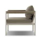 It's all in the mix with this outdoor chair, featuring a rich upholstery with a brushed texture, cord-wrapped arms and a woven back. The low-lying frame makes this the perfect seat for lounging. Cover or store inside during inclement weather and when not in use. Amethyst Home provides interior design, new home construction design consulting, vintage area rugs, and lighting in the Winter Garden metro area.
