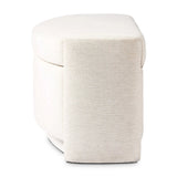 Snow-white performance fabric covers this demilune-shaped trunk for a soft, modern look. Crypton® performance fabric is specially engineered for protection against stains, moisture and odor.As enthusiasts of modern aesthetics at Amethyst, we love the designer inspired Faith Trunk - Crypton Nomad Snow. Amethyst Home provides interior design, new home construction design consulting, vintage area rugs, and lighting in the Alpharetta metro area.