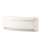 Snow-white performance fabric covers this demilune-shaped trunk for a soft, modern look. Crypton® performance fabric is specially engineered for protection against stains, moisture and odor.As enthusiasts of modern aesthetics at Amethyst, we love the designer inspired Faith Trunk - Crypton Nomad Snow. Amethyst Home provides interior design, new home construction design consulting, vintage area rugs, and lighting in the Newport Beach metro area.