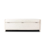 Snow-white performance fabric covers this demilune-shaped trunk for a soft, modern look. Crypton® performance fabric is specially engineered for protection against stains, moisture and odor.As enthusiasts of modern aesthetics at Amethyst, we love the designer inspired Faith Trunk - Crypton Nomad Snow. Amethyst Home provides interior design, new home construction design consulting, vintage area rugs, and lighting in the Winter Garden metro area.