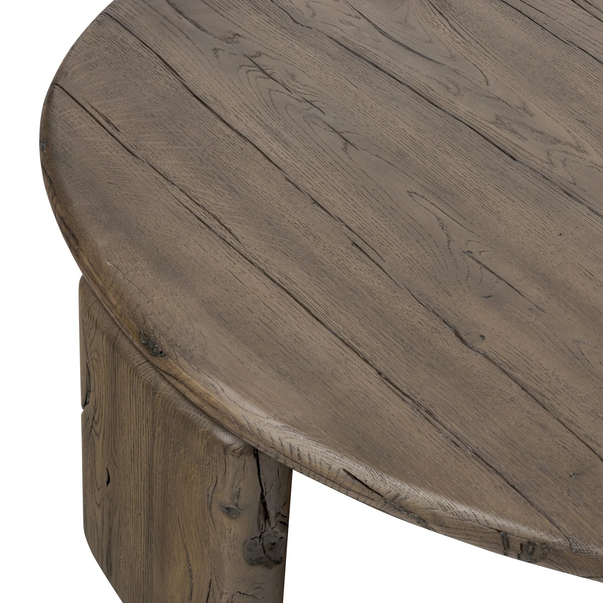 Featuring Falco Grey Reclaimed French Oak Nesting Table by Four Hands at Amethyst Home. A organically shapely coffee table made from solid reclaimed French oak. Designed in partnership with longtime Four Hands collaborator Thomas Bina and Brazilian designer Ronald Sasson.SmallOverall Dimensions: 47.50"w x 44.75"d x 11.25"hWeight: 79.37 lbsLargeOverall Dimen. Amethyst Home provides interior design, new home construction design consulting, vintage area rugs, and lighting in the Charlotte metro area.