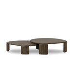 Featuring Falco Grey Reclaimed French Oak Nesting Table by Four Hands at Amethyst Home. Inspired by Brazilian midcentury, a set of shapely nesting tables pairs bases of solid reclaimed French oak. Designed in partnership with longtime Four Hands collaborator Thomas Bina and Brazilian designer Ronald Sasson.Overall Dimensions: 65.00"w x 53.00"d x 14.00"hWe. Amethyst Home provides interior design, new home construction design consulting, vintage area rugs, and lighting in the Los Angeles metro area.
