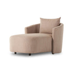 Featuring Farrah Alcala Fawn Chaise Lounge by Four Hands at Amethyst Home. Overall Dimensions: 39.00"w x 58.50"d x 33.50"hWeight : 81.57 lbsMaterials: 70% Polyester, 20% Viscose (Rayon), 10% Flax/Linen, Pine Plywood, Solid Pine. Amethyst Home provides interior design, new home construction design consulting, vintage area rugs, and lighting in the Newport Beach metro area.