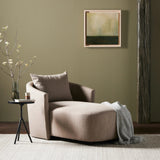 Featuring Farrah Alcala Fawn Chaise Lounge by Four Hands at Amethyst Home. Overall Dimensions: 39.00"w x 58.50"d x 33.50"hWeight : 81.57 lbsMaterials: 70% Polyester, 20% Viscose (Rayon), 10% Flax/Linen, Pine Plywood, Solid Pine. Amethyst Home provides interior design, new home construction design consulting, vintage area rugs, and lighting in the San Diego metro area.