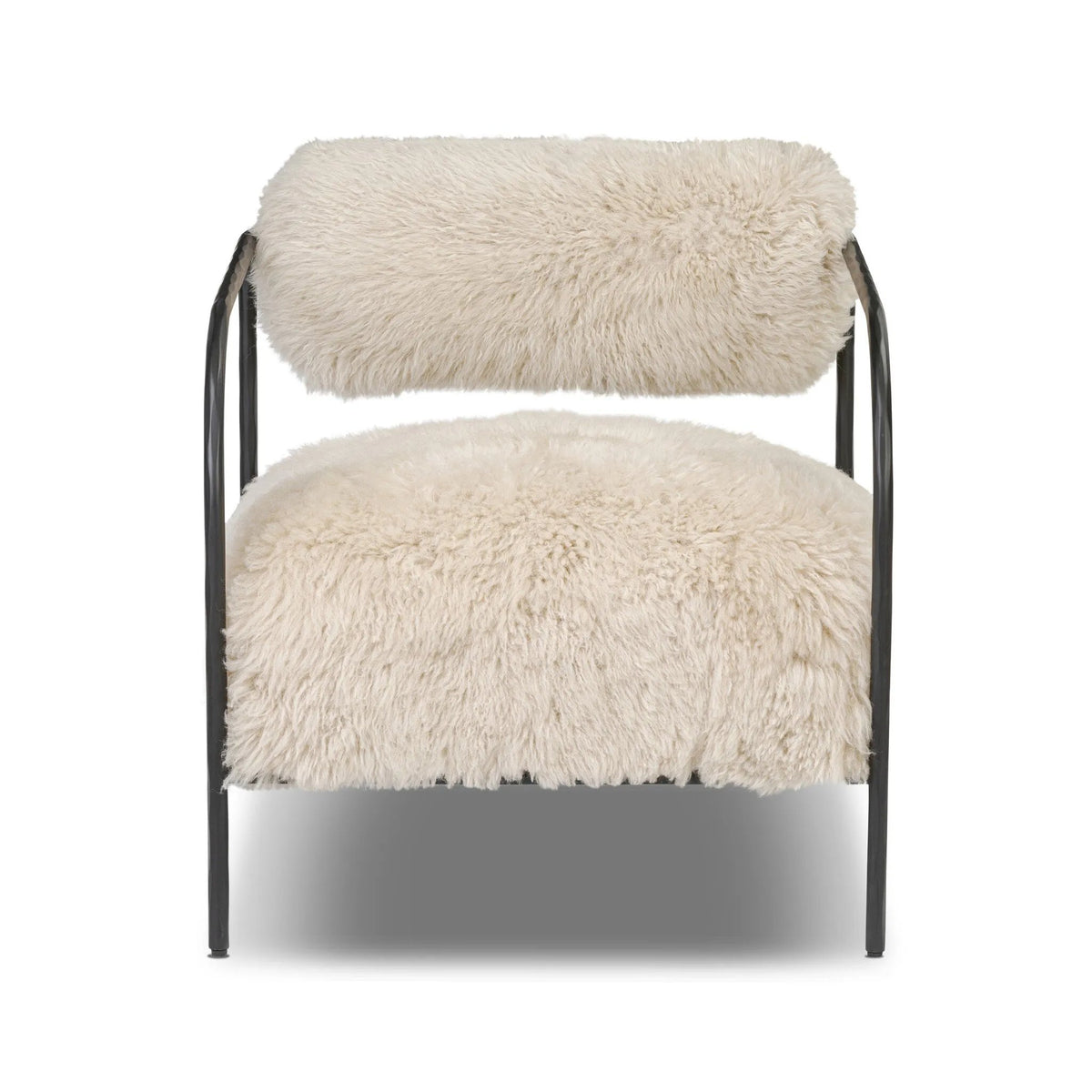 Fenn Chair - Champagne Mongolian Fur | ready to ship!