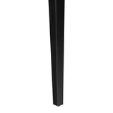 Featuring Ferris Gibson Black Dining Chair by Four Hands at Amethyst Home. Mixed materials at their finest. Black ash forms a slight, simple frame for squared seating of neutral performance-grade upholstery. Black top-grain leather backing takes this modern-minded dining chair to the next level.Overall Dimensions: 20.00"w x 22.00"d x 32.00"hWeight : 16.53 lb. Amethyst Home provides interior design, new home construction design consulting, vintage area rugs, and lighting in the Portland metro area.