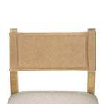 Featuring Ferris Thames Cream Bar + Counter Stool by Four Hands at Amethyst Home. Perfectly sized for the counter, burnished parawood frames squared seating of high-performance fabric, with beige top-grain leather backing. Performance fabrics are specially created to withstand spills, stains, high traffic and wear, ensuring long-term comfort and unmatche. Amethyst Home provides interior design, new home construction design consulting, vintage area rugs, and lighting in the Laguna Beach metro area.