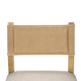 Featuring Ferris Thames Cream Bar + Counter Stool by Four Hands at Amethyst Home. Perfectly sized for the counter, burnished parawood frames squared seating of high-performance fabric, with beige top-grain leather backing. Performance fabrics are specially created to withstand spills, stains, high traffic and wear, ensuring long-term comfort and unmatche. Amethyst Home provides interior design, new home construction design consulting, vintage area rugs, and lighting in the Laguna Beach metro area.