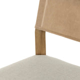 Featuring Ferris Thames Cream Bar + Counter Stool by Four Hands at Amethyst Home. Perfectly sized for the counter, burnished parawood frames squared seating of high-performance fabric, with beige top-grain leather backing. Performance fabrics are specially created to withstand spills, stains, high traffic and wear, ensuring long-term comfort and unmatched durab. Amethyst Home provides interior design, new home construction design consulting, vintage area rugs, and lighting in the Omaha metro area.