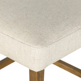 Featuring Ferris Thames Cream Bar + Counter Stool by Four Hands at Amethyst Home. Perfectly sized for the counter, burnished parawood frames squared seating of high-performance fabric, with beige top-grain leather backing. Performance fabrics are specially created to withstand spills, stains, high traffic and wear, ensuring long-term comfort and unmatched du. Amethyst Home provides interior design, new home construction design consulting, vintage area rugs, and lighting in the Portland metro area.