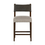 Featuring Ferris Tulsa Ink Bar + Counter Stool by Four Hands at Amethyst Home. Perfectly sized for the counter, dark-finished parawood frames squared seating of high-performance fabric, with top-grain leather backing. Performance fabrics are specially created to withstand spills, stains, high traffic and wear, ensuring long-term comfort and unmatched durabi. Amethyst Home provides interior design, new home construction design consulting, vintage area rugs, and lighting in the Calabasas metro area.