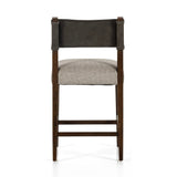 Featuring Ferris Tulsa Ink Bar + Counter Stool by Four Hands at Amethyst Home. Perfectly sized for the counter, dark-finished parawood frames squared seating of high-performance fabric, with top-grain leather backing. Performance fabrics are specially created to withstand spills, stains, high traffic and wear, ensuring long-term comfort and unmatched du. Amethyst Home provides interior design, new home construction design consulting, vintage area rugs, and lighting in the Newport Beach metro area.