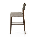 Featuring Ferris Tulsa Ink Bar + Counter Stool by Four Hands at Amethyst Home. Perfectly sized for the counter, dark-finished parawood frames squared seating of high-performance fabric, with top-grain leather backing. Performance fabrics are specially created to withstand spills, stains, high traffic and wear, ensuring long-term comfort and unmatched d. Amethyst Home provides interior design, new home construction design consulting, vintage area rugs, and lighting in the Salt Lake City metro area.