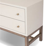 Featuring Fiona Ivory Painted Raffia Nightstand by Four Hands at Amethyst Home. Transform your bedroom into a luxurious oasis with the Fiona Ivory Painted Raffia Nightstand. Crafted with premium materials, this sophisticated nightstand exudes elegance and exclusivity. Its ivory painted raffia finish adds a touch of texture, making it a stunning addition to any. Amethyst Home provides interior design, new home construction design consulting, vintage area rugs, and lighting in the Dallas metro area.