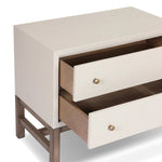 Featuring Fiona Ivory Painted Raffia Nightstand by Four Hands at Amethyst Home. Transform your bedroom into a luxurious oasis with the Fiona Ivory Painted Raffia Nightstand. Crafted with premium materials, this sophisticated nightstand exudes elegance and exclusivity. Its ivory painted raffia finish adds a touch of texture, making it a stunning addition to. Amethyst Home provides interior design, new home construction design consulting, vintage area rugs, and lighting in the Des Moines metro area.