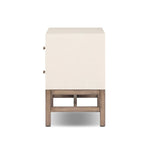 Featuring Fiona Ivory Painted Raffia Nightstand by Four Hands at Amethyst Home. Transform your bedroom into a luxurious oasis with the Fiona Ivory Painted Raffia Nightstand. Crafted with premium materials, this sophisticated nightstand exudes elegance and exclusivity. Its ivory painted raffia finish adds a touch of texture, making it a stunning addition to a. Amethyst Home provides interior design, new home construction design consulting, vintage area rugs, and lighting in the Monterey metro area.