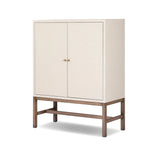 Featuring Fiona Russet Mahogany Bar Cabinet by Four Hands at Amethyst Home. Overall Dimensions: 40.00"w x 18.00"d x 52.00"hWeight : 157.63 lbsMaterials: Solid Mahogany, Iron, Sugar Palm. Amethyst Home provides interior design, new home construction design consulting, vintage area rugs, and lighting in the Charlotte metro area.