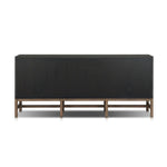 Featuring Fiona Russet Mahogany Sideboard by Four Hands at Amethyst Home. Woven black raffia places a texture-driven twist on sideboard storage. Five roomy drawers and two cabinets feature simple hardware finished in an antique brass, all supported by an open, airy base of solid mahogany.Overall Dimensions: 78.00"w x 18.00"d x 34.50"hWeight : 197.75 lbsMat. Amethyst Home provides interior design, new home construction design consulting, vintage area rugs, and lighting in the Alpharetta metro area.