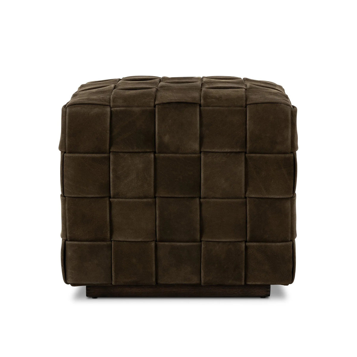 Flores Ottoman - Nubuck Olive | shipping 12/10/2025