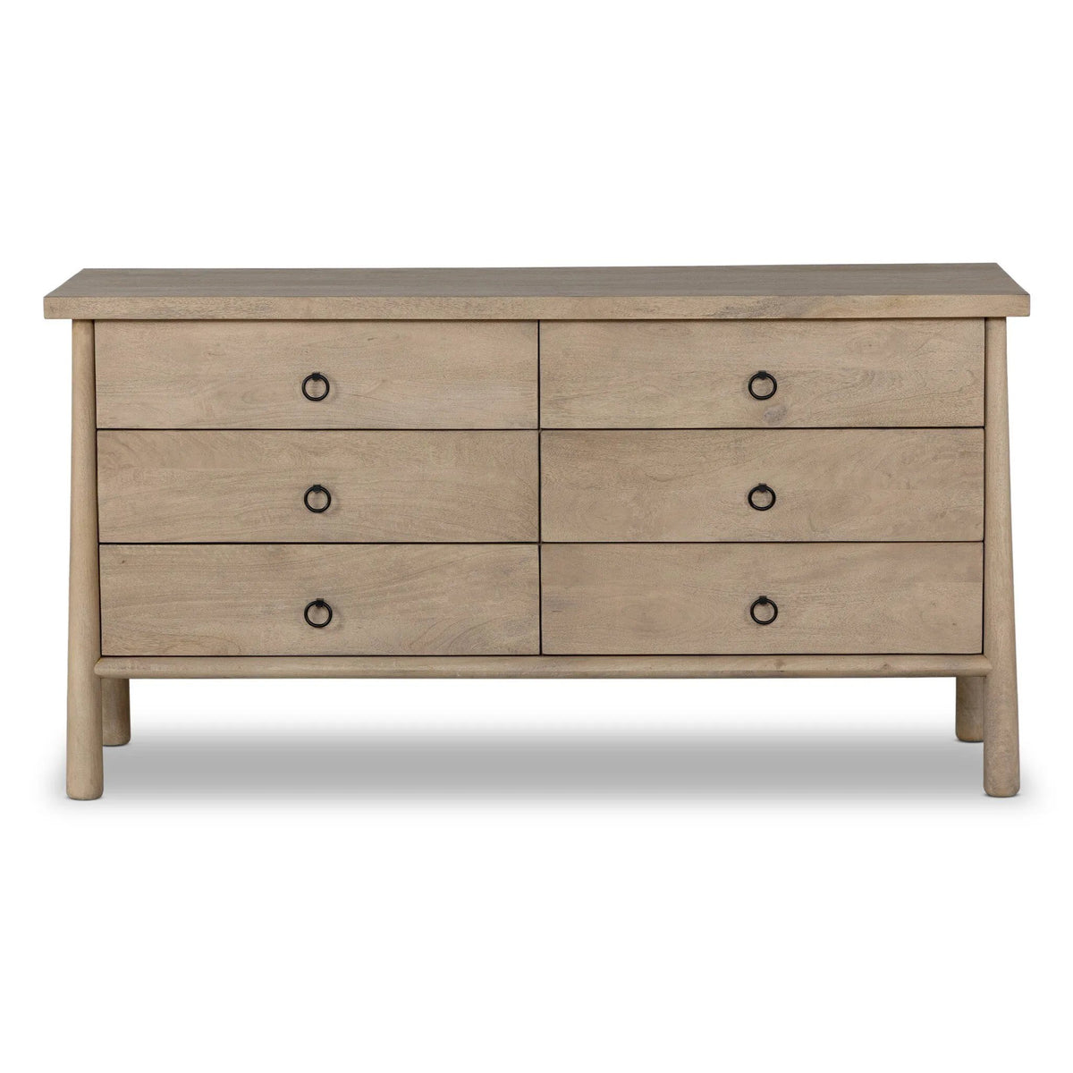 Freddie 6 Drawer Dresser - Caramel Mango | shipping 12/25/2025