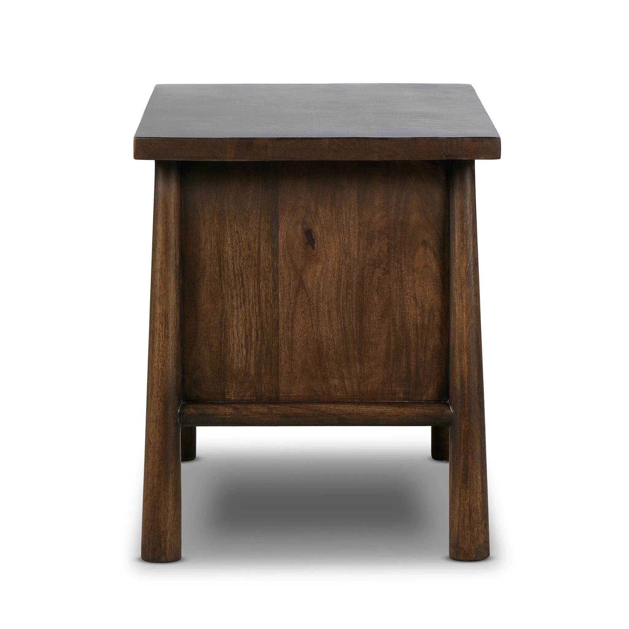 Featuring Freddie Brown Nightstand by Four Hands at Amethyst Home. Inspired by French antique design, this dresser stands on round tapered legs with a prominent overhang top. Made of mango wood with cast iron key ring pulls, two drawers make it a versatile choice as a dresser or nightstand.
Overall Dimensions: 22.0" L x 32.0 " W x 26.0" H
Collection: MayaColo. Amethyst Home provides interior design, new home construction design consulting, vintage area rugs, and lighting in the Houston metro area.