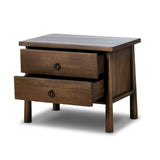 Featuring Freddie Brown Nightstand by Four Hands at Amethyst Home. Inspired by French antique design, this dresser stands on round tapered legs with a prominent overhang top. Made of mango wood with cast iron key ring pulls, two drawers make it a versatile choice as a dresser or nightstand.
Overall Dimensions: 22.0" L x 32.0 " W x 26.0" H
Collection: MayaC. Amethyst Home provides interior design, new home construction design consulting, vintage area rugs, and lighting in the Scottsdale metro area.