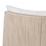 Dove-grey teak with a washed finish, linen-like upholstery and a braided woven seatback blend together for a monochromatic look on this outdoor chair. The slightly sun-aged look comes together for a style that evokes coastal vibes. Cover or store inside during inclement weather or when not in use. Amethyst Home provides interior design, new home construction design consulting, vintage area rugs, and lighting in the Park City metro area.