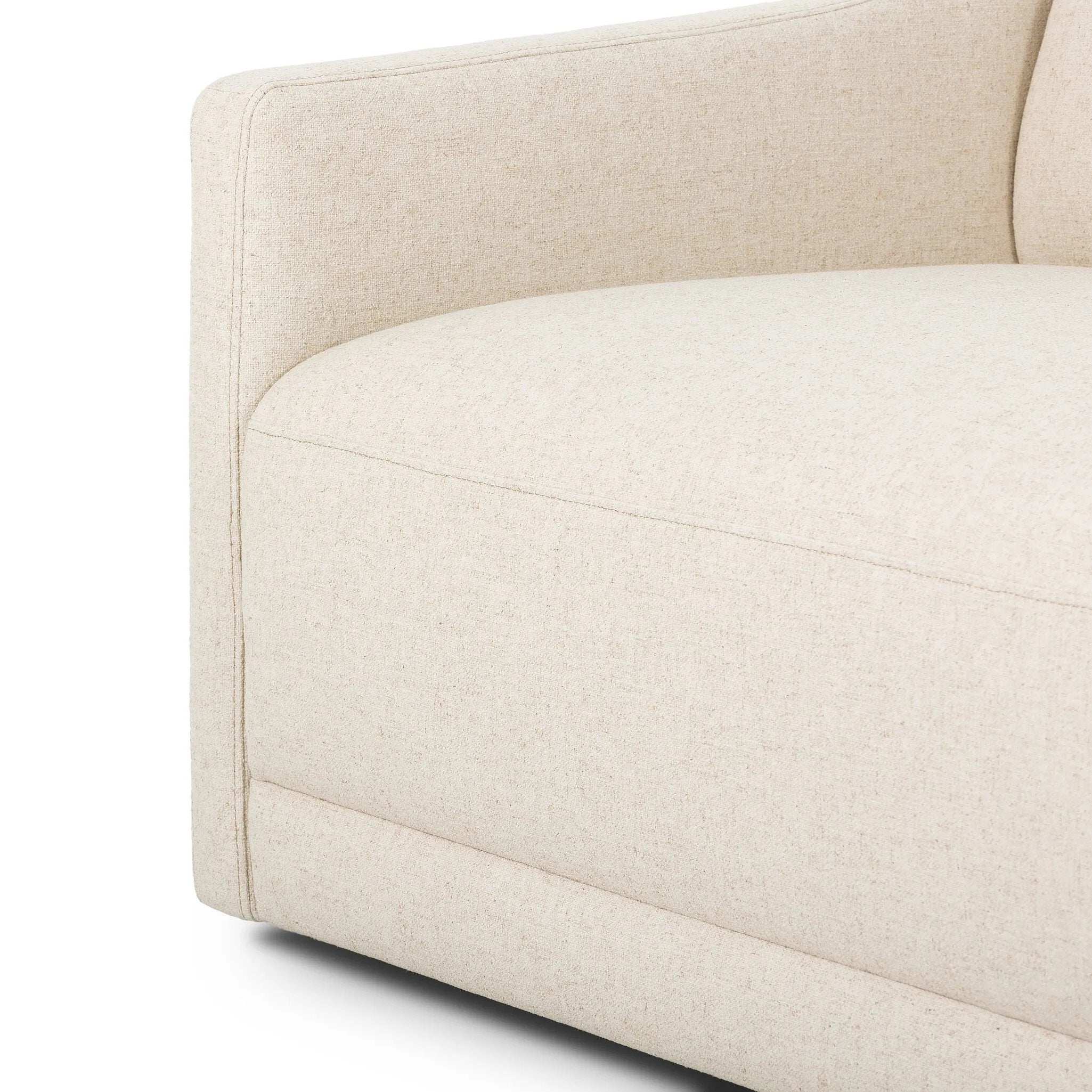 Streamlined proportions meet a reimagined traditional silhouette. Inset with hidden feet, the chair features refined, sleek dimensions and a tiered, upholstered seat deck for a tailored look.As fans of clean materials at Amethyst, we love the optimistic inspired Gianna Sofa- 95" - Antwerp Natural. Amethyst Home provides interior design, new home construction design consulting, vintage area rugs, and lighting in the Charlotte metro area.