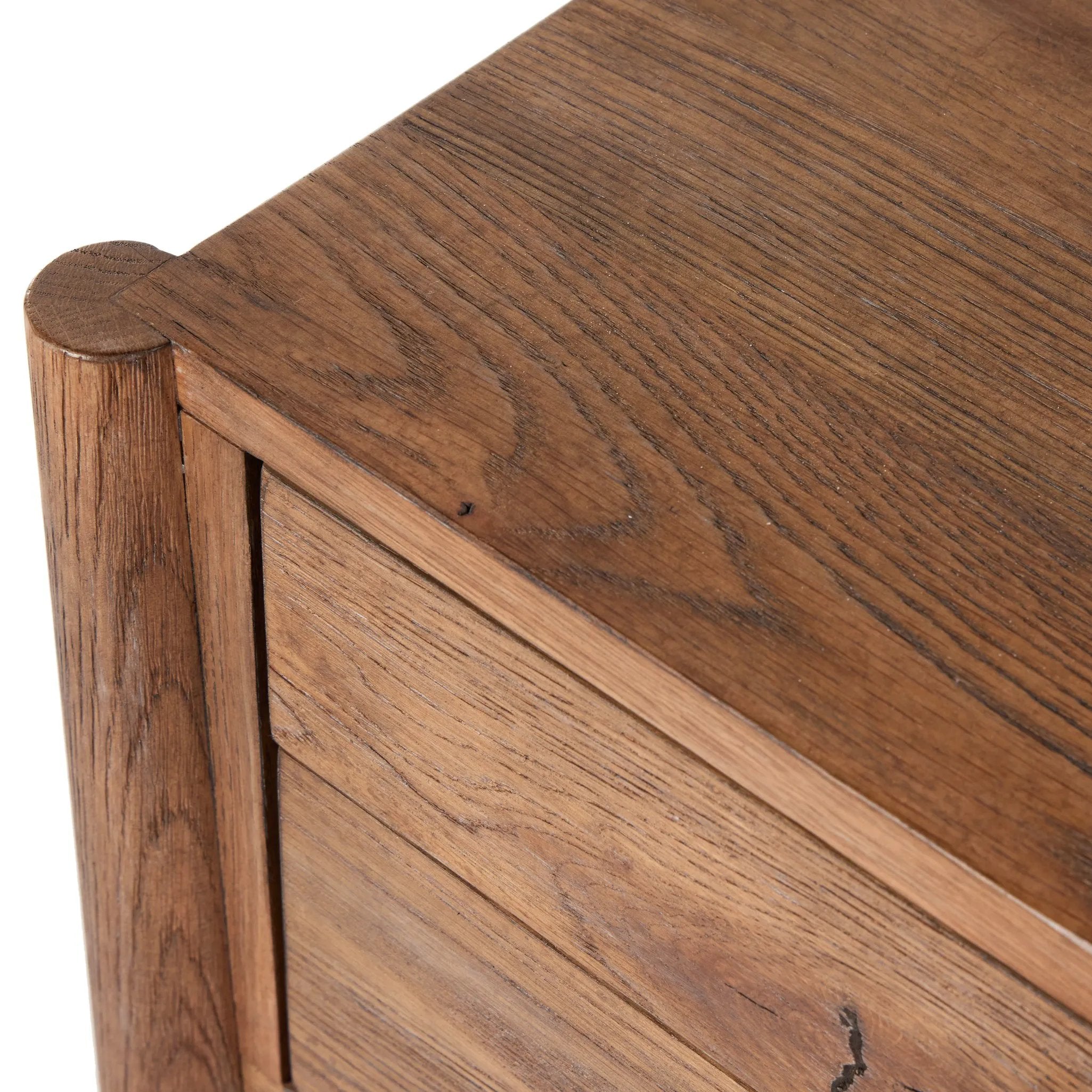 Featuring Glenview Weathered Oak Veneer Desk by Four Hands at Amethyst Home. Traditional, reimagined. Made from rustic weathered oak, this desk brings generous storage space to the office. Simple hardware is finished in an aged bronze.Overall Dimensions: 67.50"w x 27.50"d x 31.00"hWeight : 148.37 lbsMaterials: Thick Oak Veneer, Solid Oak. Amethyst Home provides interior design, new home construction design consulting, vintage area rugs, and lighting in the Monterey metro area.