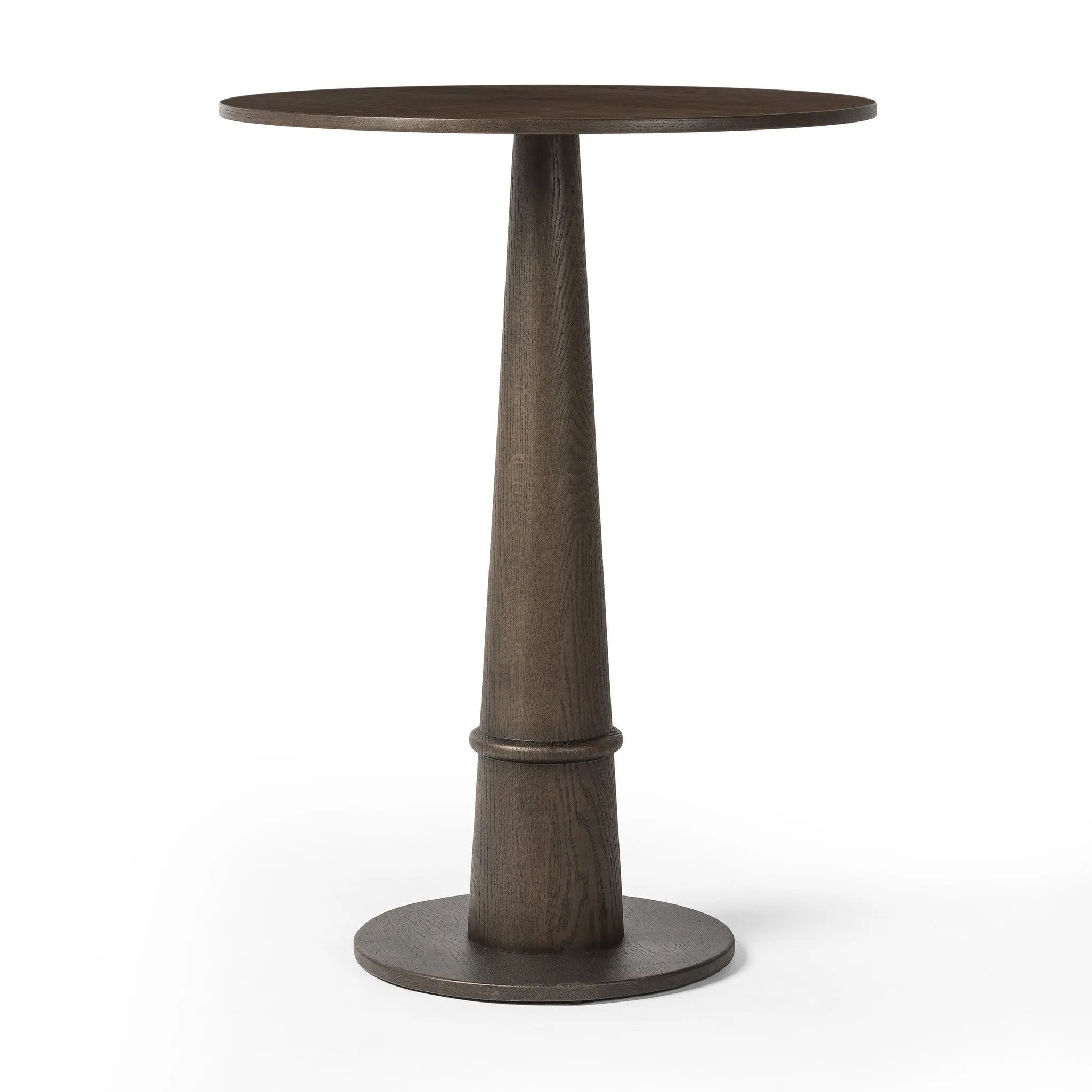 Featuring Goetz Brown Oak Veneer Bar Table by Four Hands at Amethyst Home. For this fresh take on traditional tulip shaping, a solid oak base with ring detailing pairs with an oak veneer tabletop. Perfectly sized for the bar.
Overall Dimensions: 32.0" L x 32.0 " W x 42.5" H
Collection: AllstonColors: Brown Oak VeneerMaterials: Oak Veneer, Solid Oak, Popl. Amethyst Home provides interior design, new home construction design consulting, vintage area rugs, and lighting in the Laguna Beach metro area.