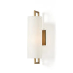 Featuring Gordon Aged Brass Iron Sconces Sconce by Four Hands at Amethyst Home. Featuring a single, elongated linen shade, this sconce gracefully diffuses light and is mounted on a streamlined aged brass frame for a sleek, contemporary look.
Overall Dimensions: 7.75" L x 6.0" W x 21.0" H
Collection: CamdenColors: Aged Brass Iron, Black CordMaterials: Iron, . Amethyst Home provides interior design, new home construction design consulting, vintage area rugs, and lighting in the Calabasas metro area.
