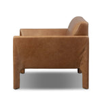 A bold chair design inspired by Italian modernism. Made from rich top-grain leather, with a wide format that contrasts slimmer chamfered legs leaving airiness underneath. The result: A beautiful balance of scale.As enthusiasts of wabi sabi style at Amethyst, we love the optimistic inspired Graford Chair - Chaps Saddle. Amethyst Home provides interior design, new home construction design consulting, vintage area rugs, and lighting in the Charlotte metro area.