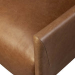 A bold chair design inspired by Italian modernism. Made from rich top-grain leather, with a wide format that contrasts slimmer chamfered legs leaving airiness underneath. The result: A beautiful balance of scale.As enthusiasts of wabi sabi style at Amethyst, we love the optimistic inspired Graford Chair - Chaps Saddle. Amethyst Home provides interior design, new home construction design consulting, vintage area rugs, and lighting in the Kansas City metro area.