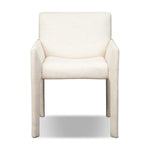 A bold dining chair design inspired by Italian modernism. The wide format that contrasts slimmer chamfered legs leaving airiness underneath. The result: A beautiful balance of scale. Soft, easy to clean and free of PFAS, Crypton® performance fabric is specially engineered for protection against stains, moisture and odor. Amethyst Home provides interior design, new home construction design consulting, vintage area rugs, and lighting in the Houston metro area.