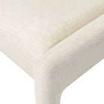 A bold design inspired by Italian modernism. Made from Crypton® performance fabric, with a wide format that contrasts slimmer chamfered legs and a thin metal footrest. The result: A beautiful balance of scale, perfectly sized for the counter. Amethyst Home provides interior design, new home construction design consulting, vintage area rugs, and lighting in the Newport Beach metro area.