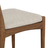 A curved back wrapped and textural woven paper cord take this everyday dining chair to new heights. FSC®-certified teak frames a tightly woven seat for a clean, monochromatic look. Cover or store inside during inclement weather and when not in use. Amethyst Home provides interior design, new home construction design consulting, vintage area rugs, and lighting in the Park City metro area.