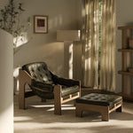 Halston Chair With Ottoma Amethyst Home provides interior design, new home construction design consulting, vintage area rugs, and lighting in the Park City metro area.