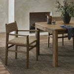 Featuring Hamlin Double Twisted Paper Cord Dining Armchair by Four Hands at Amethyst Home. This Hamlin dining armchair features a double twisted paper cord design, adding unique texture and visual interest. The armchair design provides additional support and comfort for extended periods of sitting. Made with quality materials, this armchair is built to last.
O. Amethyst Home provides interior design, new home construction design consulting, vintage area rugs, and lighting in the Dallas metro area.