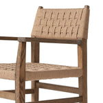 Featuring Hamlin Double Twisted Paper Cord Dining Armchair by Four Hands at Amethyst Home. This Hamlin dining armchair features a double twisted paper cord design, adding unique texture and visual interest. The armchair design provides additional support and comfort for extended periods of sitting. Made with quality materials, this armchair is built to l. Amethyst Home provides interior design, new home construction design consulting, vintage area rugs, and lighting in the Laguna Beach metro area.
