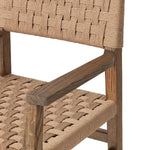 Featuring Hamlin Double Twisted Paper Cord Dining Armchair by Four Hands at Amethyst Home. This Hamlin dining armchair features a double twisted paper cord design, adding unique texture and visual interest. The armchair design provides additional support and comfort for extended periods of sitting. Made with quality materials, this armchair is built to last.
Ov. Amethyst Home provides interior design, new home construction design consulting, vintage area rugs, and lighting in the Omaha metro area.