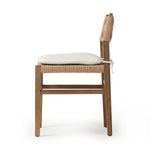 Featuring Hamlin Dover Crescent Dining Chair With Cushion by Four Hands at Amethyst Home. Introducing the Hamlin Dover Crescent Dining Chair with Cushion, the perfect addition to any dining room. The chair boasts a comfortable cushion for added support and is expertly crafted for long-lasting durability. Enhance your dining experience with this elegant and fun. Amethyst Home provides interior design, new home construction design consulting, vintage area rugs, and lighting in the Austin metro area.