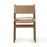 Featuring Hamlin Dover Crescent Dining Chair With Cushion by Four Hands at Amethyst Home. Introducing the Hamlin Dover Crescent Dining Chair with Cushion, the perfect addition to any dining room. The chair boasts a comfortable cushion for added support and is expertly crafted for long-lasting durability. Enhance your dining experience with this elegant an. Amethyst Home provides interior design, new home construction design consulting, vintage area rugs, and lighting in the Kansas City metro area.
