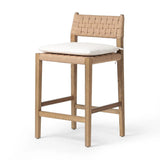 Featuring Hamlin Dover Crescent Counter Stool With Cushion by Four Hands at Amethyst Home. Expertly crafted, the Hamlin Dover Crescent Counter Stool provides comfortable seating with its cushioned design. Perfect for a home bar or kitchen island, this stool offers both style and function. Its sturdy construction ensures long-lasting durability, making it a wi. Amethyst Home provides interior design, new home construction design consulting, vintage area rugs, and lighting in the Houston metro area.