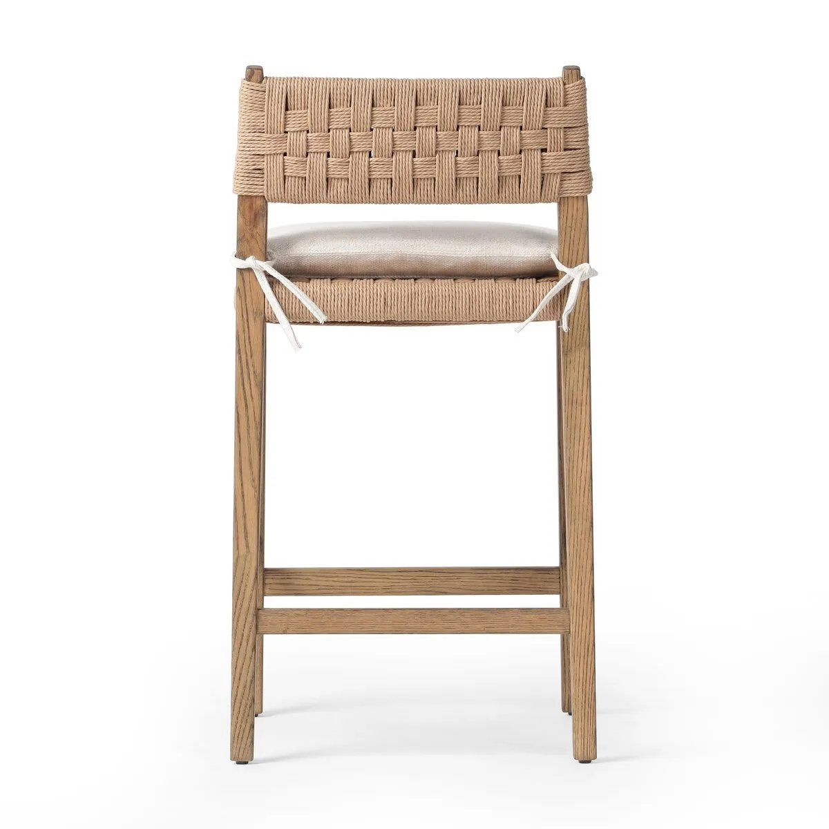 Featuring Hamlin Dover Crescent Counter Stool With Cushion by Four Hands at Amethyst Home. Expertly crafted, the Hamlin Dover Crescent Counter Stool provides comfortable seating with its cushioned design. Perfect for a home bar or kitchen island, this stool offers both style and function. Its sturdy construction ensures long-lasting durability, making i. Amethyst Home provides interior design, new home construction design consulting, vintage area rugs, and lighting in the Newport Beach metro area.