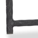 Featuring Hammered Charcoal Marble Iron End Table by Four Hands at Amethyst Home. An open, hand-hammered base of black iron supports a squared top of charcoal marble, for a beautifully streamlined look with rustic vibes.Overall Dimensions: 24.00"w x 24.00"d x 22.25"hWeight : 89.90 lbsMaterials: Solid Marble, Iron, Engineered Hardwood. Amethyst Home provides interior design, new home construction design consulting, vintage area rugs, and lighting in the Calabasas metro area.