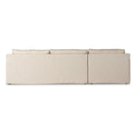 Featuring Hampton Evere Creme 2-Piece Left Chaise Slipcover Sectional by Four Hands at Amethyst Home. Proudly built by American makers using US-sourced materials and mechanisms. This slipcovered sectional features clean track arms for a classic, traditional look, PFAS-free performance fabric, and feather filling for a plush sit. Slipcovered styles are fully re. Amethyst Home provides interior design, new home construction design consulting, vintage area rugs, and lighting in the Dallas metro area.
